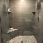 Large Block Tile Shower