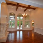 Arched Windows and Ceiling Beams