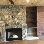 Stone Fireplace Wall