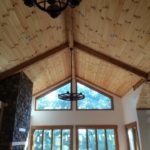 Open Beams on Wooden Ceiling