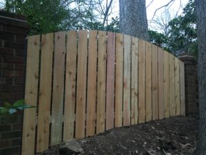 Scalloped Wooden Fence Greensboro NC