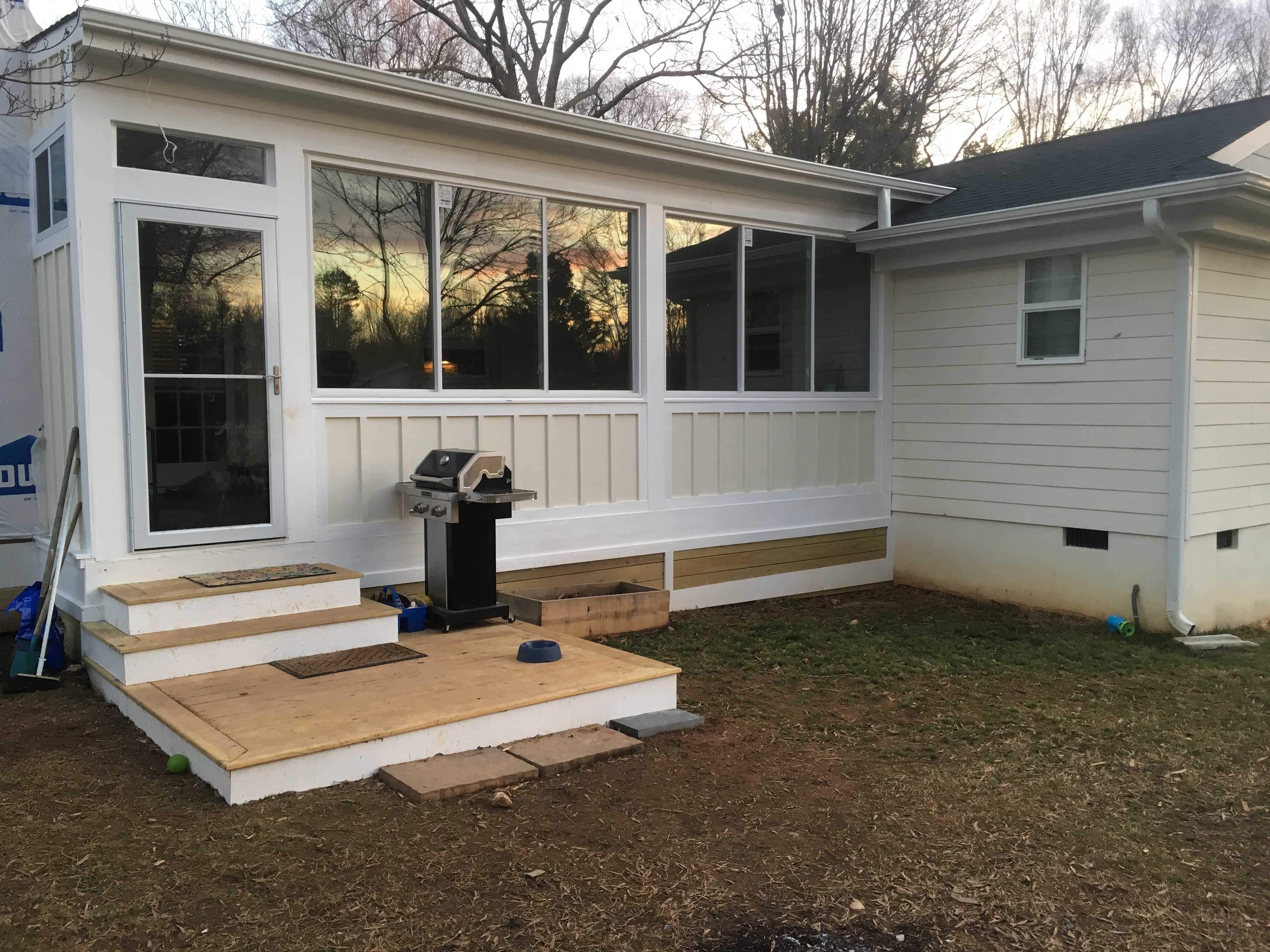 Exterior of Sunroom Addition