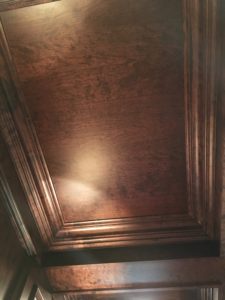 cherry office coffered ceiling