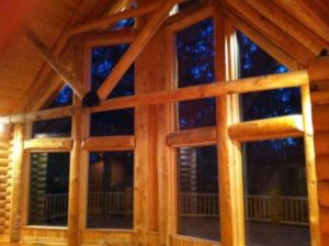 Log Home Great Room 3