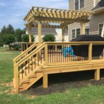 Pergola and Deck from Side