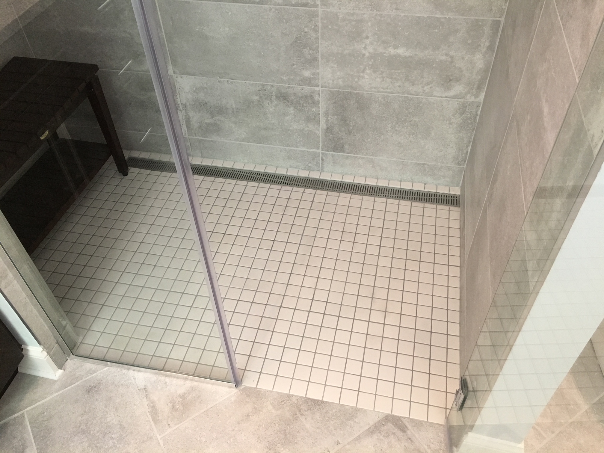 Summerfield Tile Shower Floor Modern Drain 