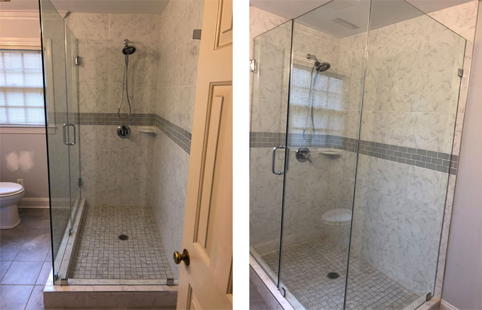 Frameless Glass Tile Shower