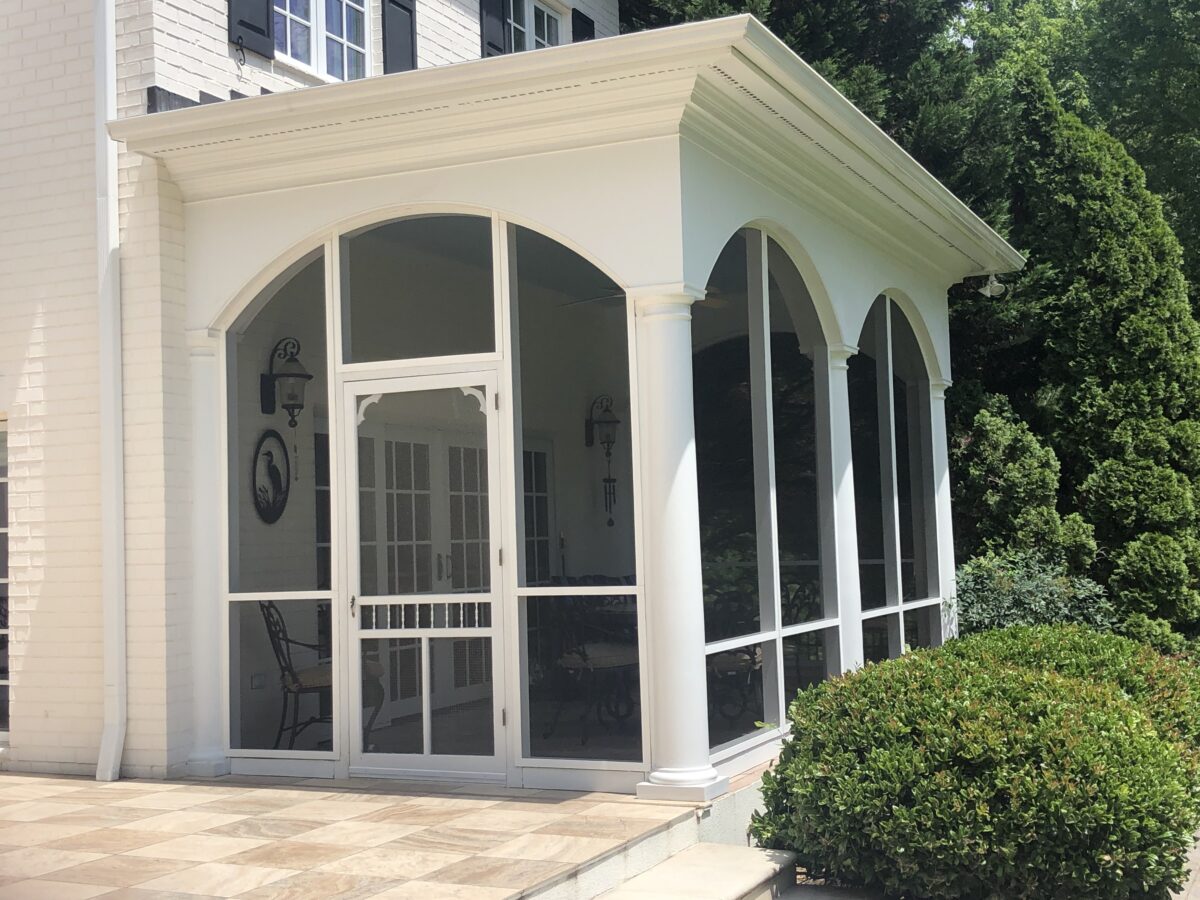 High Point Screened Porch with Arches