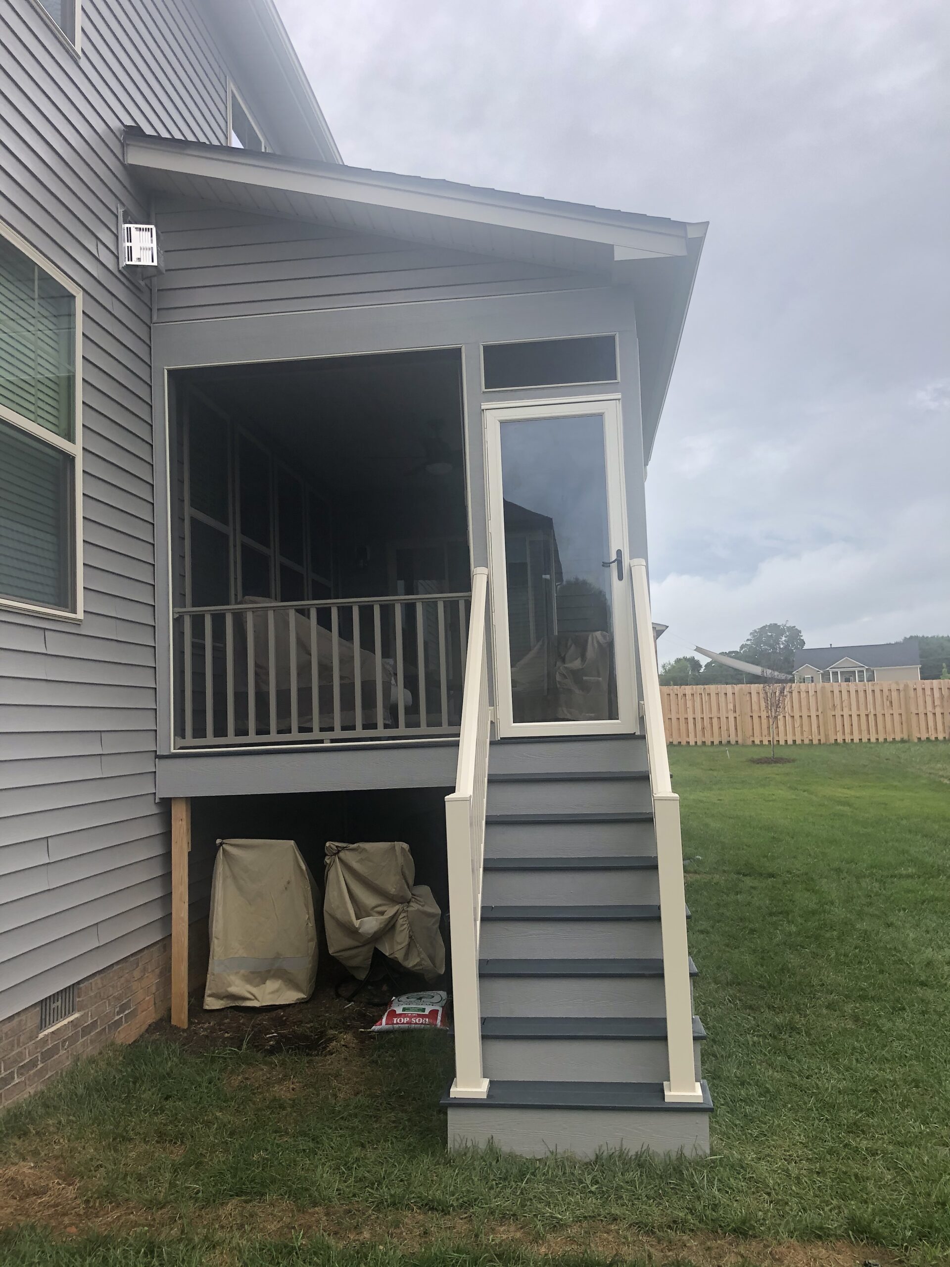 Greensboro Screened Porch Matching Home