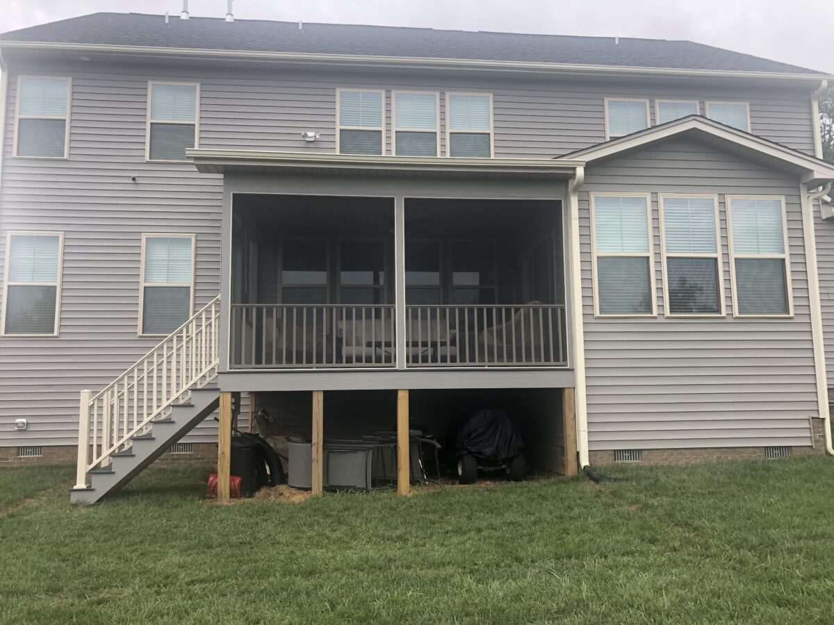 Greensboro Screened Porch Matching Home