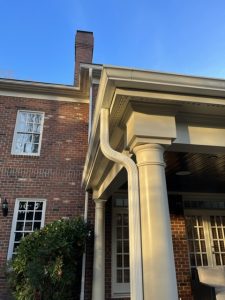 Trim Gutters and Downspouts all match home