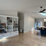 built-in shelving in greatroom