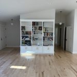 built-in shelving